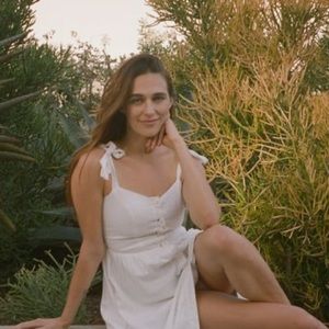 UO White Summer Dress with Pockets